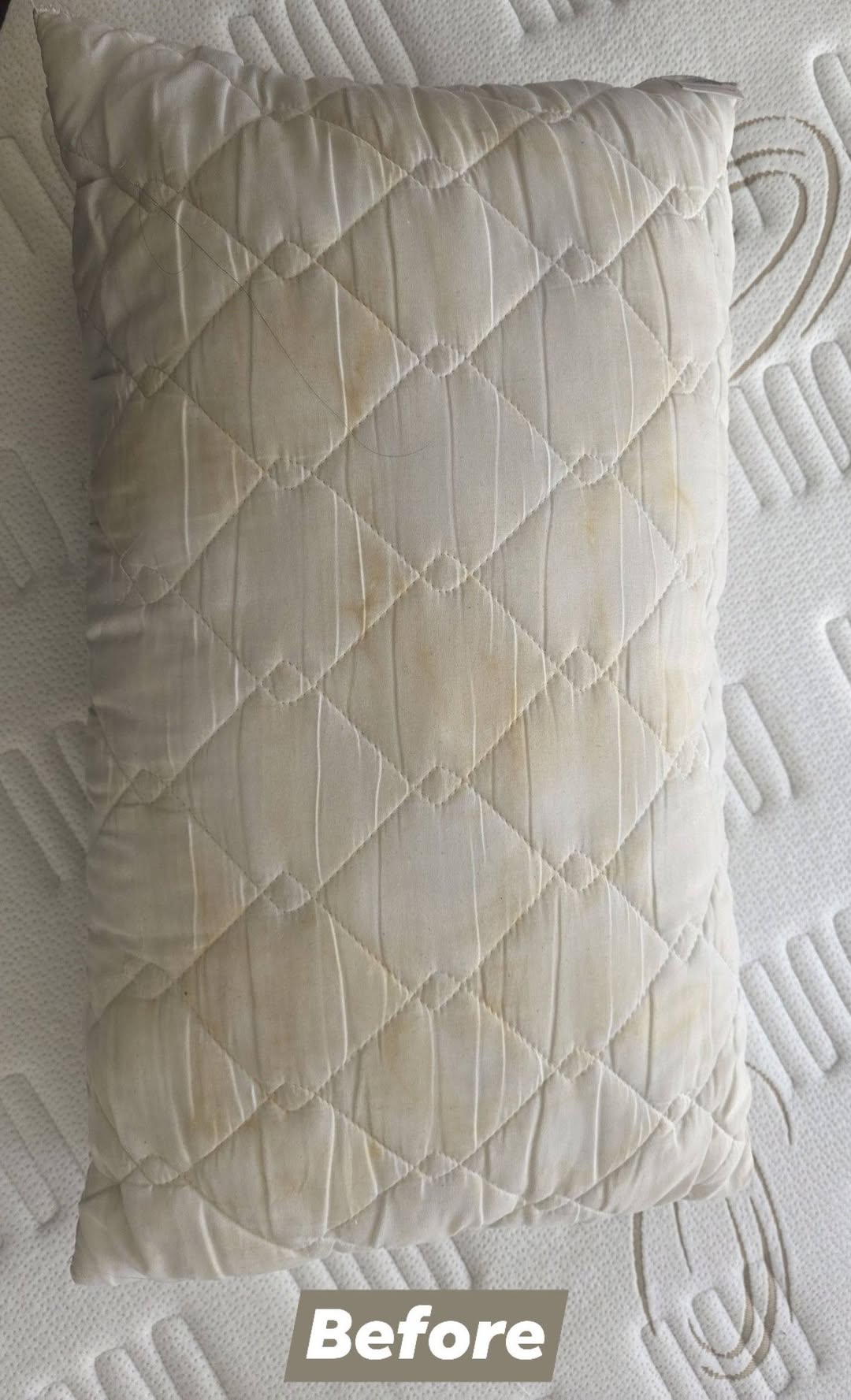 Pillow before